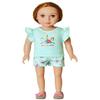 QPANCY Unicorn Pajamas Matching American Girls & Kids Pjs Sets Summer Nightshirts view 2