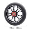 2PCS Replacement 110mm Pro Scooter Wheel with Abec 9 Bearings Fit for MGP/Razor/Lucky Pro Scooters (Black) view 2