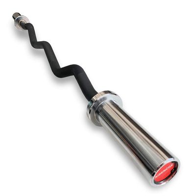 AIDENCOX Fitness Olympic EZ Curl Bar,Gym Home Solid Steel Barbell Weight Lifting Bar,Excellent for Bicep Curls and Triceps Extensions,47 Inch