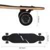 Junli 41 Inch Freeride Skateboard Longboard - Complete Skateboard Cruiser for Cruising, Carving, Free-Style and Downhill Grey Zone view 4