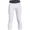 Under Armour Boys HeatGear Armour 3/4 Leggings , White (100)/Black , Medium view 1