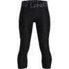 Under Armour Boys HeatGear Armour 3/4 Leggings , Black (001)/Pitch Gray , X-Small view 1