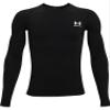 Under Armour Boys' HeatGear Armour Long-Sleeve T-Shirt , Black (001)/Pitch Gray , Small view 1