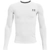 Under Armour Boys' HeatGear Armour Long-Sleeve T-Shirt , White (100)/Black , X-Small view 1