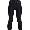 Under Armour Boys HeatGear Armour 3/4 Leggings , Black (001)/Pitch Gray , X-Large