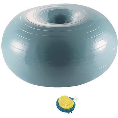 SH-PH Yoga Ball Exercise Donut Yoga Ball Workout Core Training Stability Ball for Yoga Pilates Balance Training with Inflatable Pump (Color : A)