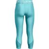 Under Armour Girls' HeatGear Armour Heather Crop , Cosmos Medium Heather (476)/Breeze , Youth Large view 2