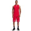 Under Armour Men's Baseline Cotton Tank , Red (600)/Summit White, Medium view 3