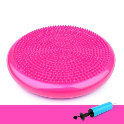 Balance Cushion, Inflatable Anti-Slip Stability Board For Physio, Posture & Fitness, Extra Thick Wobble Cushion (Diameter: 34 Cm / 13.4 Inches) Balance Board Fidget Cushion For Adults Kids