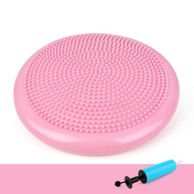 Balance Cushion, Inflatable Anti-Slip Stability Board For Physio, Posture & Fitness, Extra Thick Wobble Cushion (Diameter: 34 Cm / 13.4 Inches) Balance Board Fidget Cushion For Adults Kids