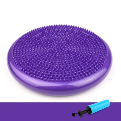 SH-PH Balance Cushion, Inflatable Anti-Slip Stability Board for Physio, Posture & Fitness, Extra Thick Wobble Cushion (Diameter: 34 Cm / 13.4 Inches) Balance Board Fidget Cushion for Adults Kids