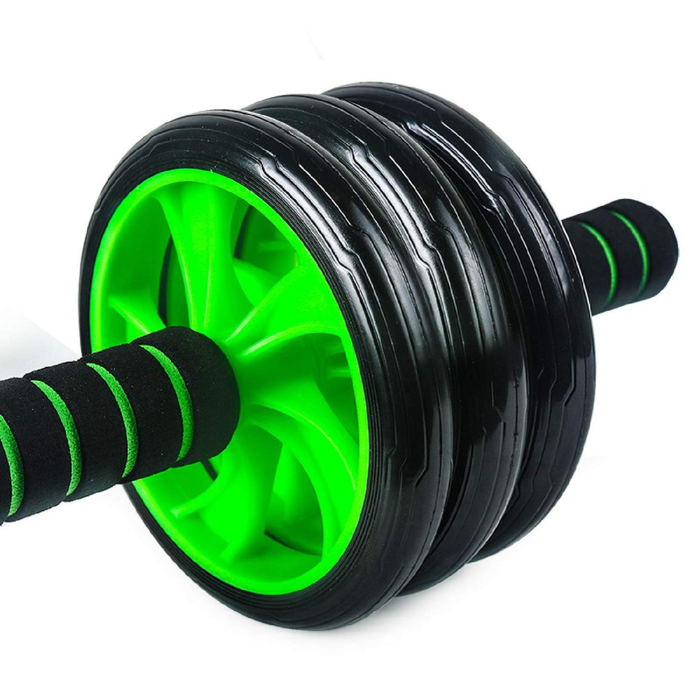 Ab Roller Wheel - Ab Exercise Equipment Used as at Home Workout Equipment for Both Men & Women - Ab Machine for Ab Workout - Perfect Fitness Ab Wheel Exercise Equipment (Three Wheels)