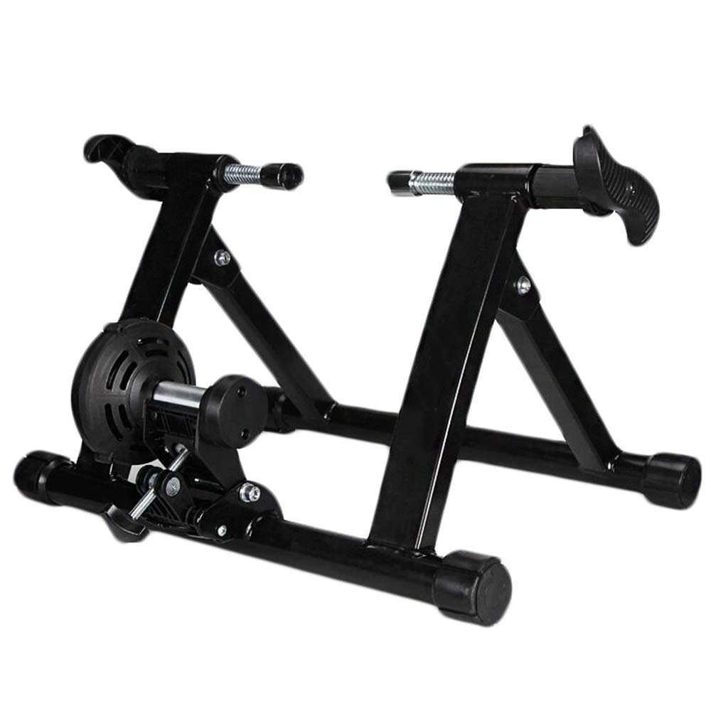 FHUILI Bicycle Turbo Trainer - Indoor Bike Trainer Stand - Stationary Exercise Trainer Stand - Fit 20-22" Mountain & Road Bicycle Support,A