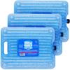 Cooler Shock Ice Packs for Cooler - 3 Reusable, Long Lasting, Cold Freezer Packs for Coolers, Lunch Bags & Totes to Keep Food Fresh - Clear view 1