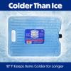 Cooler Shock Ice Packs for Cooler - 3 Reusable, Long Lasting, Cold Freezer Packs for Coolers, Lunch Bags & Totes to Keep Food Fresh - Clear view 2