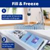Cooler Shock Ice Packs for Cooler - 3 Reusable, Long Lasting, Cold Freezer Packs for Coolers, Lunch Bags & Totes to Keep Food Fresh - Clear view 4