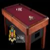 Simonis 860 Pool Table Cloth Replacement Kit for 7 FT Tables Includes Precut Bed and Rail Cloth, Horsehair Brush, Spots, and Chalk (Wine) view 4