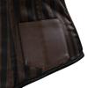 Grebrafan Tight Lace Striped Underbust Corset Top Steampunk (US(4-6) S, Brown) view 4