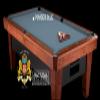 Simonis 860 Pool Table Cloth Replacement Kit for 7 FT Tables Includes Precut Bed and Rail Cloth, Horsehair Brush, Spots, and Chalk (Powder Blue) view 3