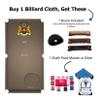 Simonis 860 Pool Table Cloth Replacement Kit for 8 FT Tables Includes Precut Bed and Rail Cloth, Horsehair Brush, Spots, and Chalk (Mocha) view 2