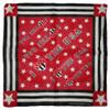Wholesale Lot of 12 I Heart The USA Red White Black 100% Cotton 22"x22" bandana Scarf Head Wrap Neck Headband bandana view 1