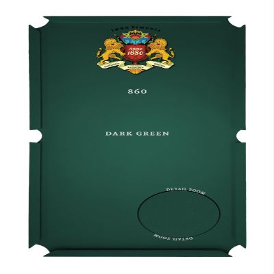 Simonis 860 Pool Table Cloth Replacement Kit for 9 FT Tables Includes Precut Bed and Rail Cloth, Horsehair Brush, Spots, and Chalk (Dark Green)