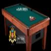 Simonis 860 Pool Table Cloth Replacement Kit for 9 FT Tables Includes Precut Bed and Rail Cloth, Horsehair Brush, Spots, and Chalk (Dark Green) view 4