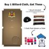 Simonis 860 Pool Table Cloth Replacement Kit for 8 FT Tables Includes Precut Bed and Rail Cloth, Horsehair Brush, Spots, and Chalk (Camel) view 2
