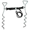 Cajun Tie Downs - Basketball Goal Anchor Tie Down Kit for Secure and Durable Court Setup, Trampoline Anchors, Ground Stakes Heavy Duty Anchor Kit, High Wind Basketball Hoop Anchor view 1
