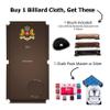 Simonis 860 Pool Table Cloth Replacement Kit for 9 FT Tables Includes Precut Bed and Rail Cloth, Horsehair Brush, Spots, and Chalk (Espresso) view 2