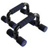 Readaeer Push Up Bars Gym Exercise Equipment Fitness 1 Pair Pushup Handles with Cushioned Foam Grip and Non-Slip Sturdy Structure Push Up Bar for Men & Women (Blue) view 1