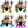Readaeer Push Up Bars Gym Exercise Equipment Fitness 1 Pair Pushup Handles with Cushioned Foam Grip and Non-Slip Sturdy Structure Push Up Bar for Men & Women (Blue) view 2