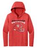 CornBorn South Dakota Coyotes Tee Shirt - Women's Long Sleeve Hooded Shirt USD Football Helmet - Red - Large view 1