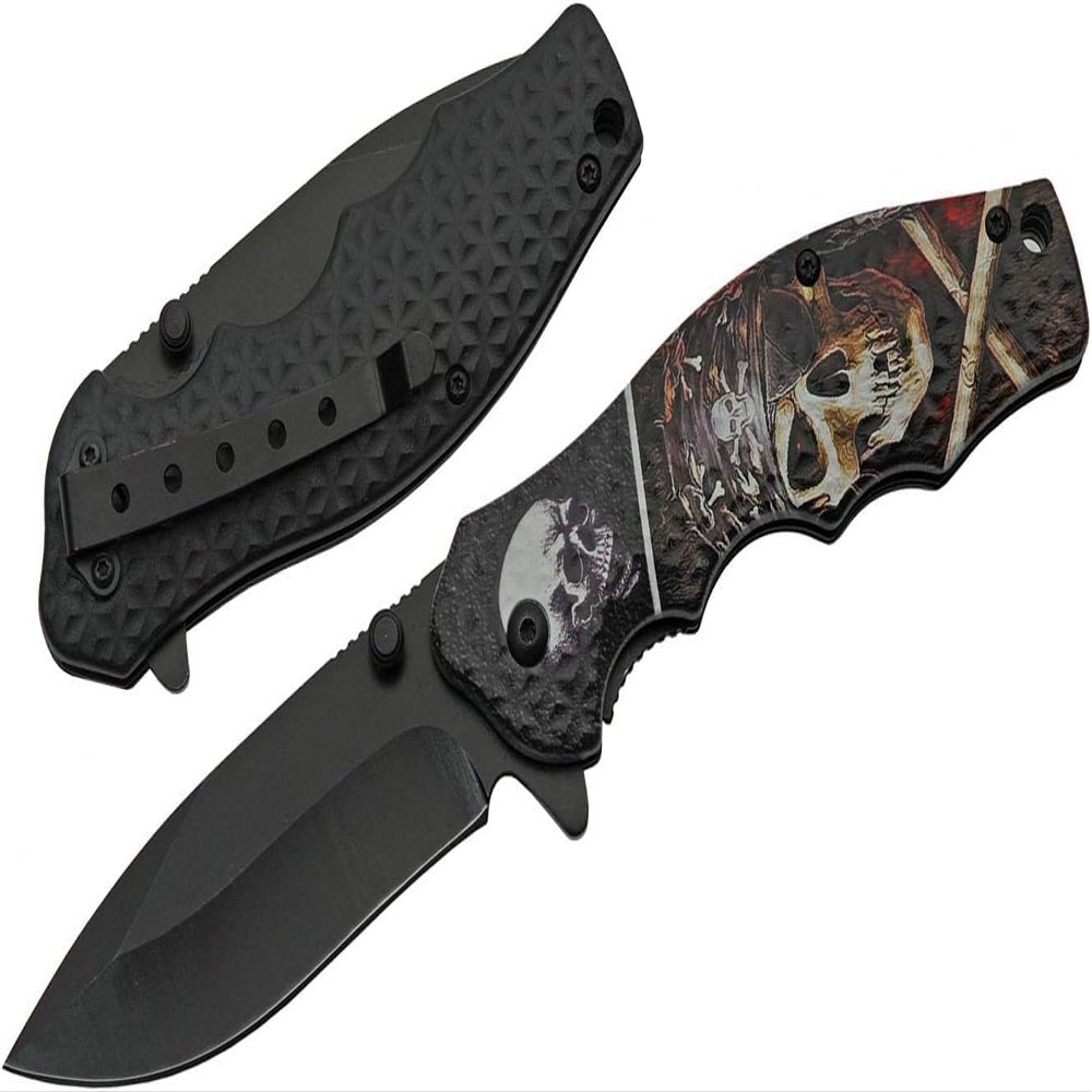 Rite Edge 4.5" PIRATE SKULL LINER LOCK