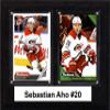 NHL 6"x8" Sebastian Aho Carolina Hurricanes Two Card Plaque view 1