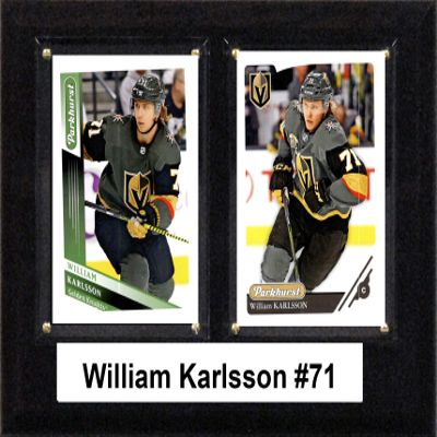 C & I Collectibles NHL 6"x8" William Karlsson Las Vegas Golden Knights Two Card Plaque