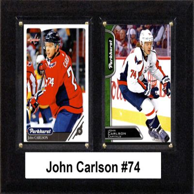 C & I Collectibles NHL 6"x8" John Carlson Washington Capitals Two Card Plaque