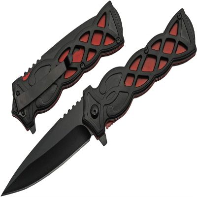 Rite Edge 4.75" RED CELTIC KNOT FOLDER