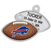 GoTags Personaized NFL Dog Tags, Buffalo Bills, Football Shape Custom Engraved Pet ID Tags view 1