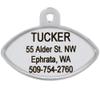 GoTags Personaized NFL Dog Tags, Buffalo Bills, Football Shape Custom Engraved Pet ID Tags view 2