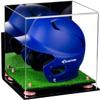 Acrylic Display Case for Baseball Batting Helmet Premium Baseball Display Case with Turf Base and Polished Edges Durable Display Cases for Collectibles .Dim:12.25" L x 10" W x 10.5" H (V22) view 1