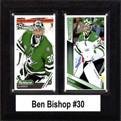 C & I Collectibles NHL 6"x8" Ben Bishop Dallas Stars Two Card Plaque