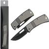 Rite Edge 3.5" Engravable Pocket Knife Folding Knife with 2.5" Black Stainless Steel Blade & Metal Handle for Custom Engraving, Compact EDC Knife for Men & Women, Personalized Gift Folding Pocket Knife for Men in Clamshell Packaging view 1