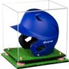 Acrylic Display Case for Baseball Batting Helmet Premium Baseball Display Case with Turf Base and Polished Edges Durable Display Cases for Collectibles .Dim:12.25" L x 10" W x 10.5" H (V22) view 1
