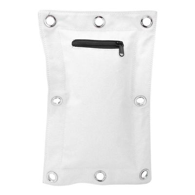 Wing Chun Wall Canvas Punch Empty Sand Bag with for Muay Thai, Heavy Canvas Material, Light Beige