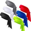 12 Pieces Unisex Sport Headbands for Tennis, Basketball, Running, Karate, Athletics (Black, Red, Dark Gray, White, Royal Blue, Fluorescent Yellow) view 1