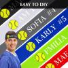 12 Pieces Unisex Sport Headbands for Tennis, Basketball, Running, Karate, Athletics (Black, Red, Dark Gray, White, Royal Blue, Fluorescent Yellow) view 4