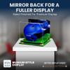 Acrylic Display Case for Baseball Batting Helmet Premium Baseball Display Case with Turf Base and Polished Edges Durable Display Cases for Collectibles .Dim:12.25" L x 10" W x 10.5" H (V22) view 2