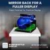Acrylic Display Case for Baseball Batting Helmet Premium Baseball Display Case with Turf Base and Polished Edges Durable Display Cases for Collectibles .Dim: 12.25" L x 10" W x 10.5" H (V22) view 2