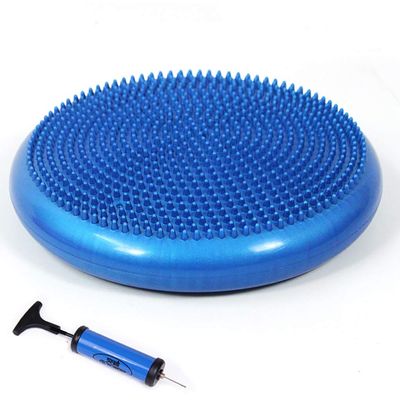 SH-PH Yoga Massage Cushion Balance pad Soft Balance Plate Strengthen Balance Flexibility Training Balance Blue Pink (Color : Blue)
